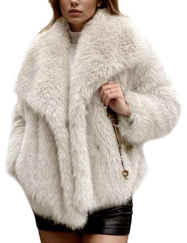 Open Edit Faux Fur Jacket